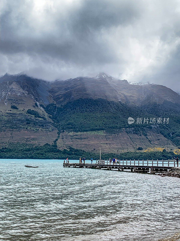 Glenorchy Wharf Lake Wakatipu，奥塔哥，新西兰